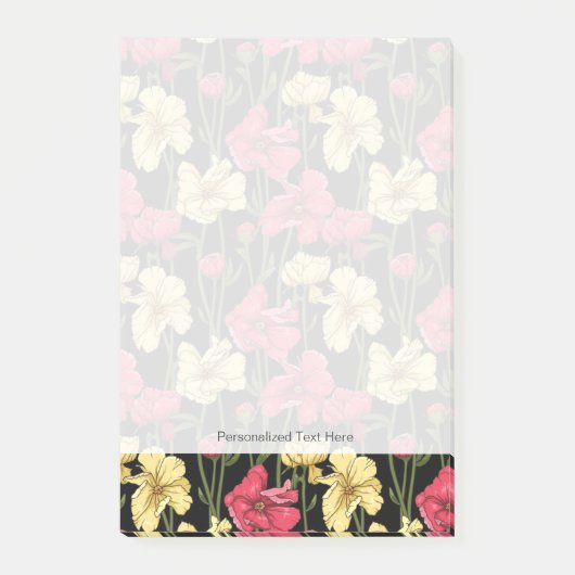 Elegant floreel patroon 2 post-it® notes (Voorkant)