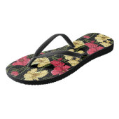 Elegant floreel patroon 2 teenslippers (Schuin)