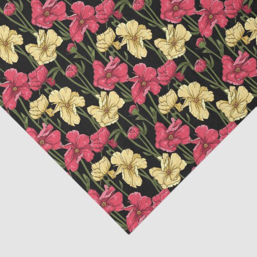 Elegant floreel patroon 2 tissuepapier (Detail)