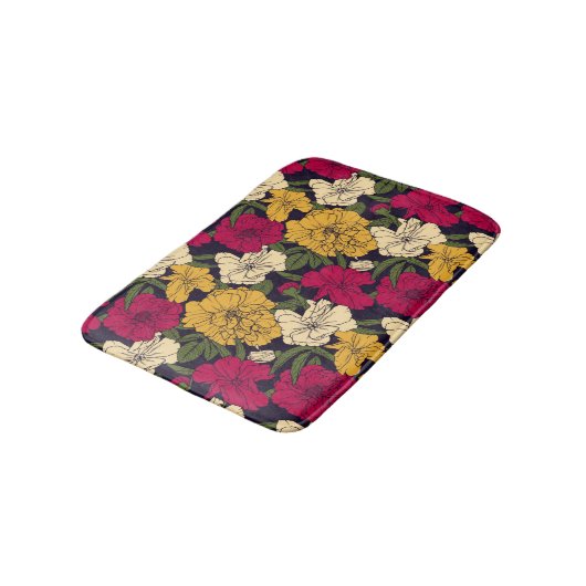 Elegant floreel patroon badmat (Gekanteld)