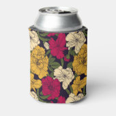 Elegant floreel patroon blikjeskoeler (Blikje Achterkant)