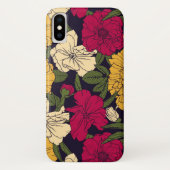 Elegant floreel patroon Case-Mate iPhone case (Achterkant)