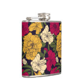 Elegant floreel patroon heupfles (Rechts)