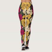 Elegant floreel patroon leggings (Achterkant)