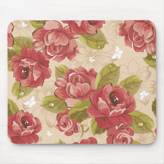 elegant floreel patroon Mousepad Muismat (Voorkant)