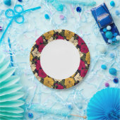 Elegant floreel patroon papieren bordje (Feest)