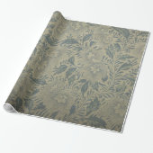 Elegant floreel patroon Verpakkingspapier Cadeaupapier (Uitgerold)