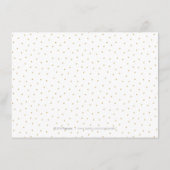 Elegant florerende kalligrafiesaccommodatie informatiekaartje (Achterkant)