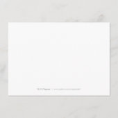 Elegant  florerende kalligrafiesaccommodatie informatiekaartje (Achterkant)