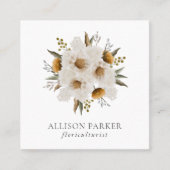 Elegant Florist Floriculturist Visitekaartje (Voorkant)