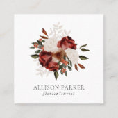 Elegant Florist Floriculturist Visitekaartje (Voorkant)