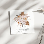 Elegant Florist Floriculturist Visitekaartje