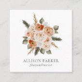 Elegant Florist Floriculturist Visitekaartje (Voorkant)