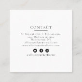 Elegant Florist Visitekaartje (Achterkant)