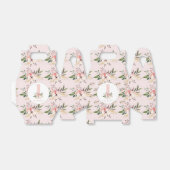 Elegant florroze verjaardag bedankdoosjes (Uitgevouwen)