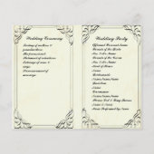 elegant floure - trouwprogramma (Achterkant)