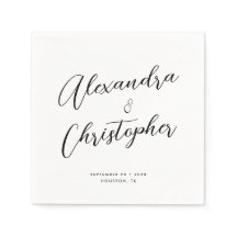Elegant Flourish Calligraphy Names Wedding