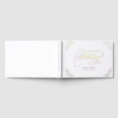Elegant flourish calligraphy wedding guest book gastenboek (Volledig)