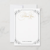 Elegant flourish kalligraphy  bedankt (Voorkant)