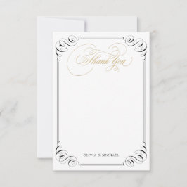 Elegant flourish kalligraphy bedankt