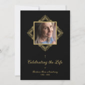 Elegant Flourish Sophisticated Golden Ornament  Kaart (Voorkant)