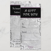 Elegant Flourishes Salon & Spa Cadeaubon (Voorkant / Achterkant)