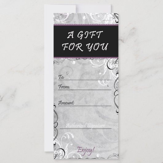 Elegant Flourishes Salon & Spa Cadeaubon (Voorkant)