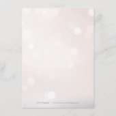 Elegant floury calligraphy bruiloft details informatiekaartje (Achterkant)