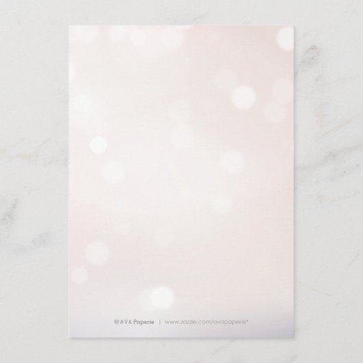 Elegant floury calligraphy bruiloft details informatiekaartje (Achterkant)