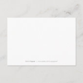 Elegant floury calligraphy bruiloft insert informatiekaartje (Achterkant)