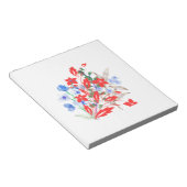 Elegant Flower and Leaves Artwork | Minimal  Notitieblok (Schuin)