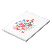 Elegant Flower and Leaves Artwork | Minimal  Notitieblok (Linkerzijde)