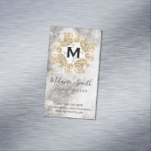 Elegant Flower Arrangement marmer Magnetisch Visitekaartje (Voorbeeld)