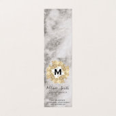 Elegant Flower Arrangement marmer Visitekaartje (Buitenkant ongevouwen)