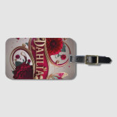 Elegant Flower Art with Gold Accents Bagagelabel (Voorkant (horizontaal))