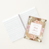 Elegant Flower Baby shower Cadeauslist Notitieboek (Binnen)