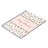 Elegant Flower Baby shower Cadeauslist Notitieboek (Linkerzijde)