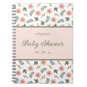 Elegant Flower Baby shower Cadeauslist Notitieboek (Voorkant)