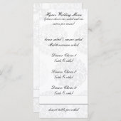 Elegant Flower Bouquet Wedding Menus Menu (Voorkant / Achterkant)