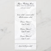 Elegant Flower Bouquet Wedding Menus Menu (Voorkant)
