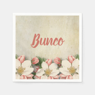 Elegant Flower Bunco Party Servet