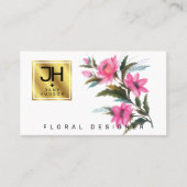 Elegant Flower Business Card-template Visitekaartje (Voorkant)