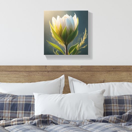 Elegant Flower Canvas Afdruk (Insitu (Slaapkamer))