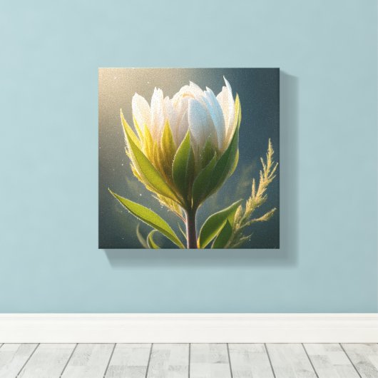 Elegant Flower Canvas Afdruk (Insitu (Houten vloer))