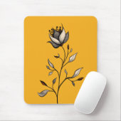 Elegant Flower Decorative Abstract Art Muismat (Met muis)