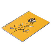 Elegant Flower Decorative Abstract Art Notitieboek (Linkerzijde)