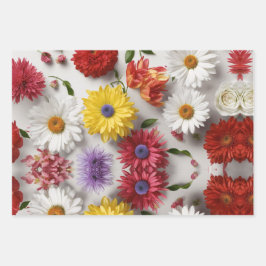 Elegant Flower Design inpakpapier