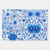 Elegant Flower Design inpakpapier Vel (Voorkant 3)