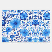 Elegant Flower Design inpakpapier Vel (Voorkant 2)