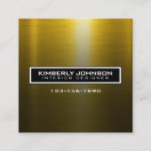 Elegant Flower Design Minimalist Editable Square B Vierkante Visitekaartje (Voorkant)